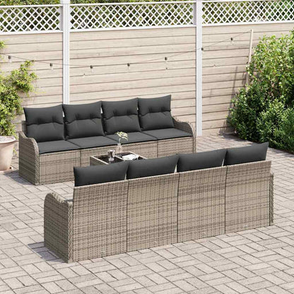 Tuin Sofa Set Grijs 55 x 55 x 37 cm poly rattan