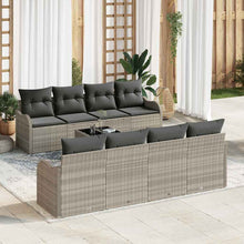Tuin Sofa Set Lichtgrijs 55 x 55 x 37 cm poly rattan