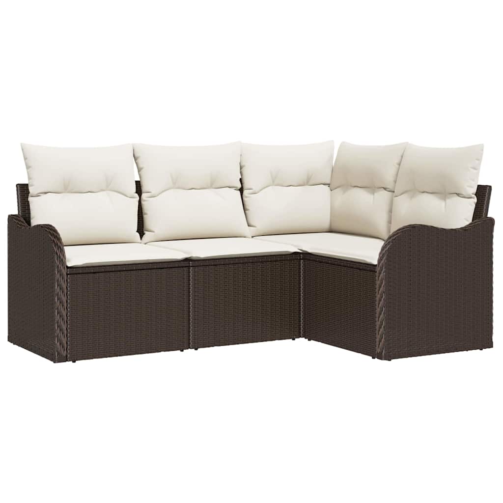 Tuin Sofa Set Bruin poly rattan