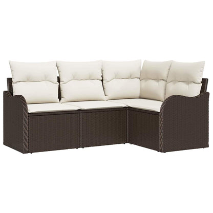 Tuin Sofa Set Bruin poly rattan