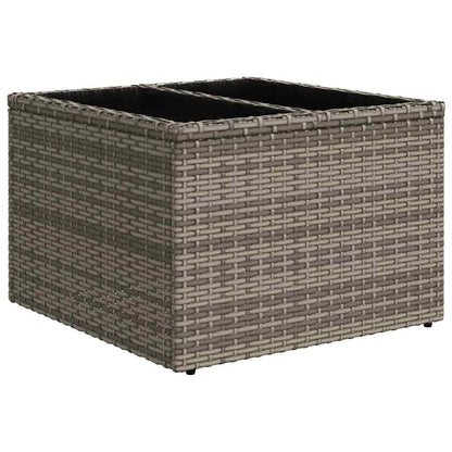 Tuin Sofa Set Grijs poly rattan
