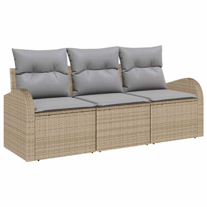 Tuin Sofa Set Beige poly rattan
