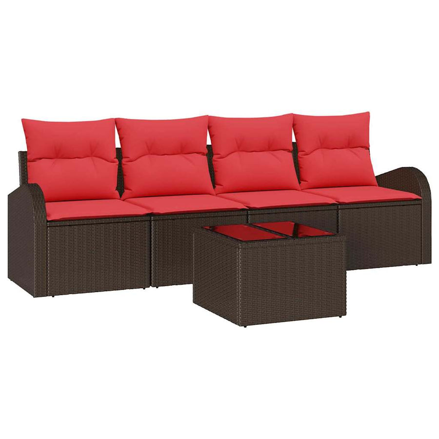 Tuin Sofa Set Bruin 55 x 55 x 37 cm poly rattan