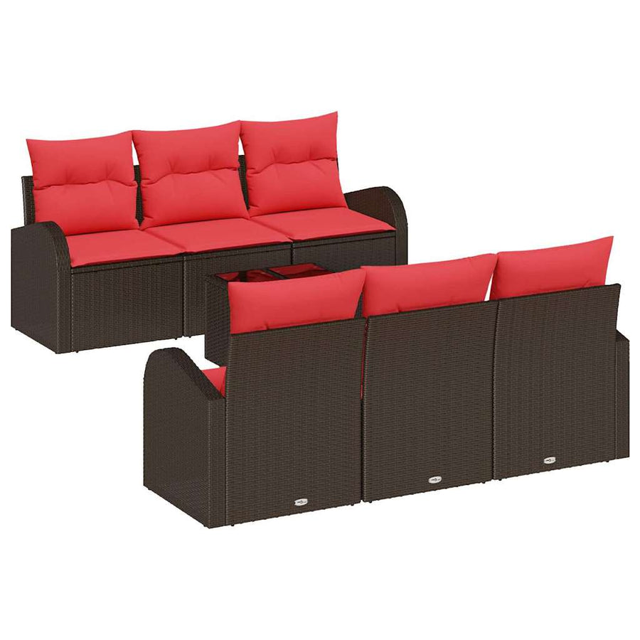 Tuin Sofa Set Bruin 55 x 55 x 37 cm poly rattan