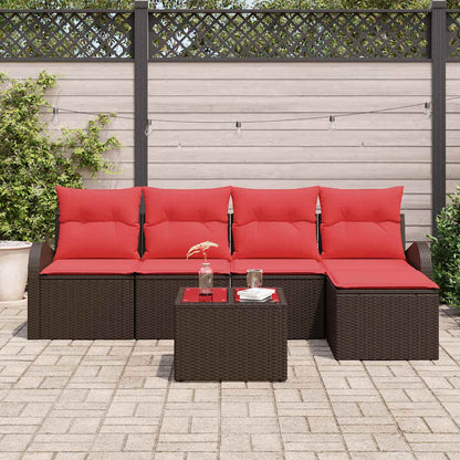 Tuin Sofa Set Bruin poly rattan