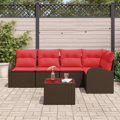 Tuin Sofa Set Bruin poly rattan