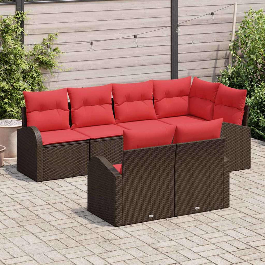 Tuin Sofa Set Bruin poly rattan