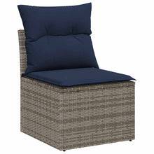 Bankstel 5 pcs Grijs poly rattan