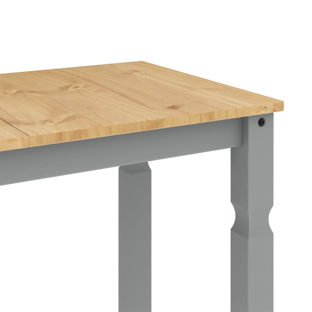 3-delige Eetset PANAMA massief grenenhout grijs