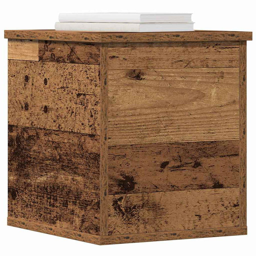 Opslagdoos met opslag Oud hout 30 x 35 x 35 cm Bewerkt hout