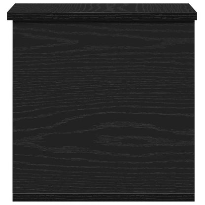 Opslagdoos met opslag Zwart eiken 30 x 35 x 35 cm Bewerkt hout