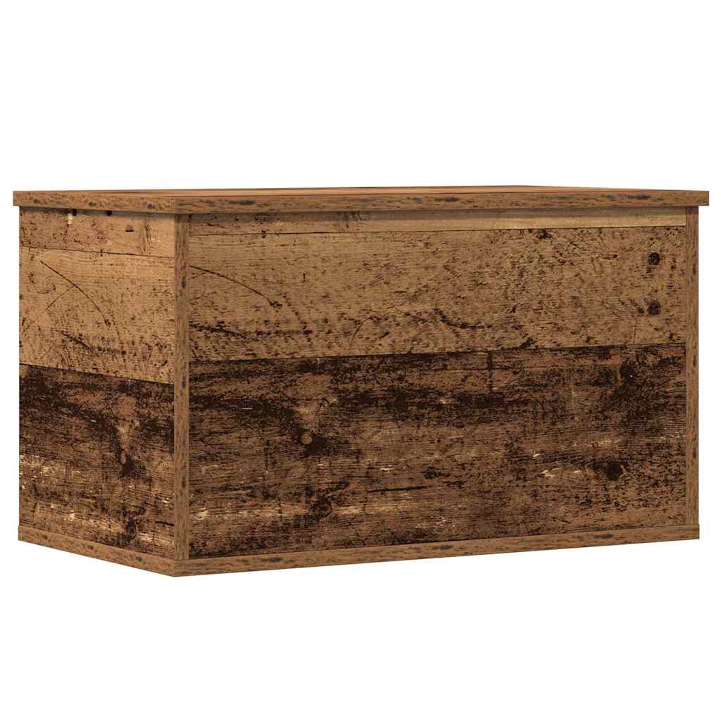 Opslagdoos met opslag Oud hout 60 x 35 x 35 cm Bewerkt hout