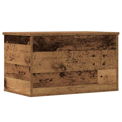 Opslagdoos met opslag Oud hout 60 x 35 x 35 cm Bewerkt hout