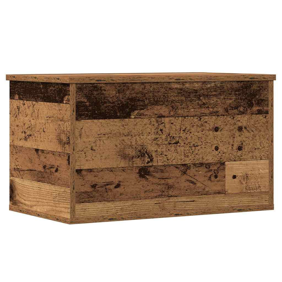Opslagdoos met opslag Oud hout 60 x 35 x 35 cm Bewerkt hout