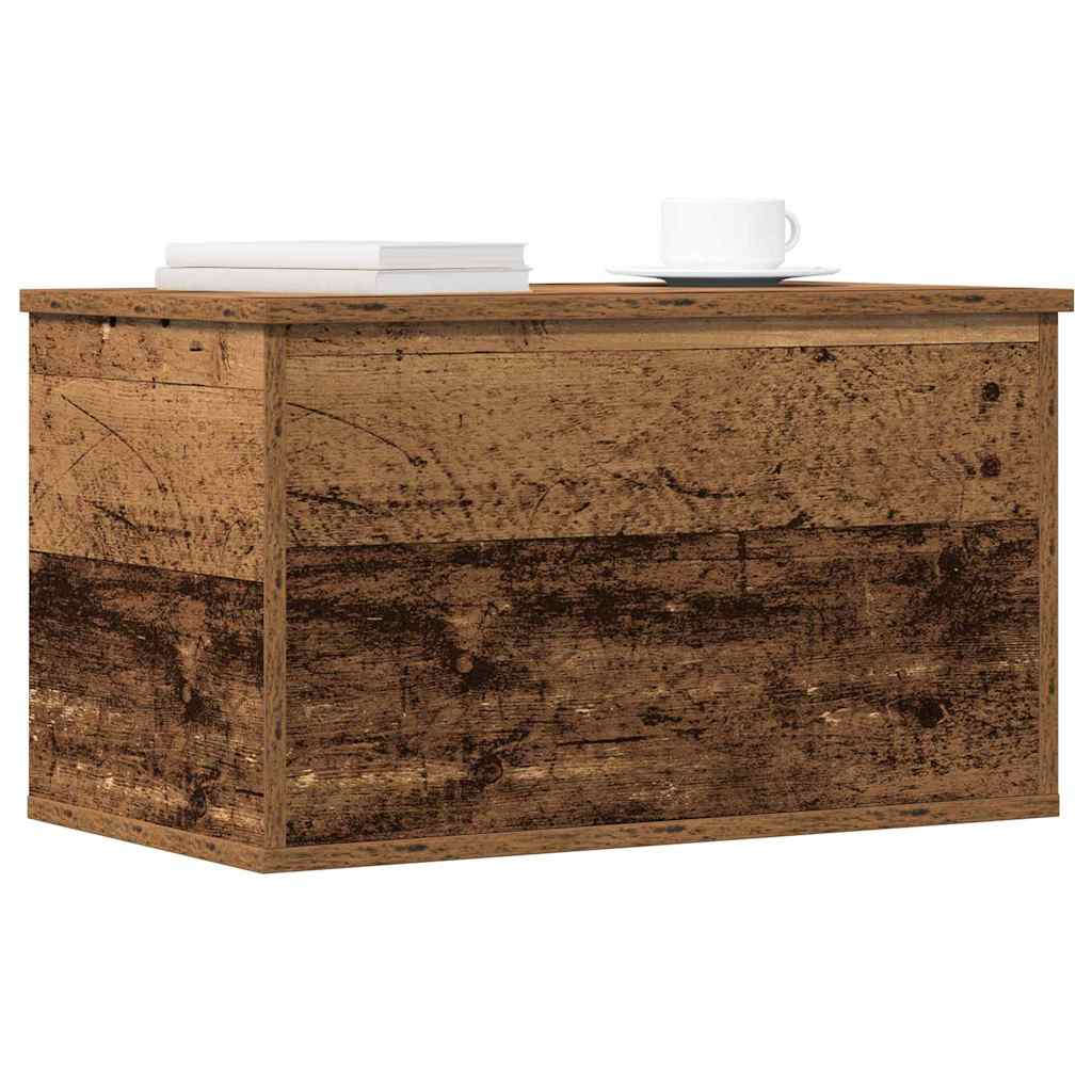 Opslagdoos met opslag Oud hout 60 x 35 x 35 cm Bewerkt hout
