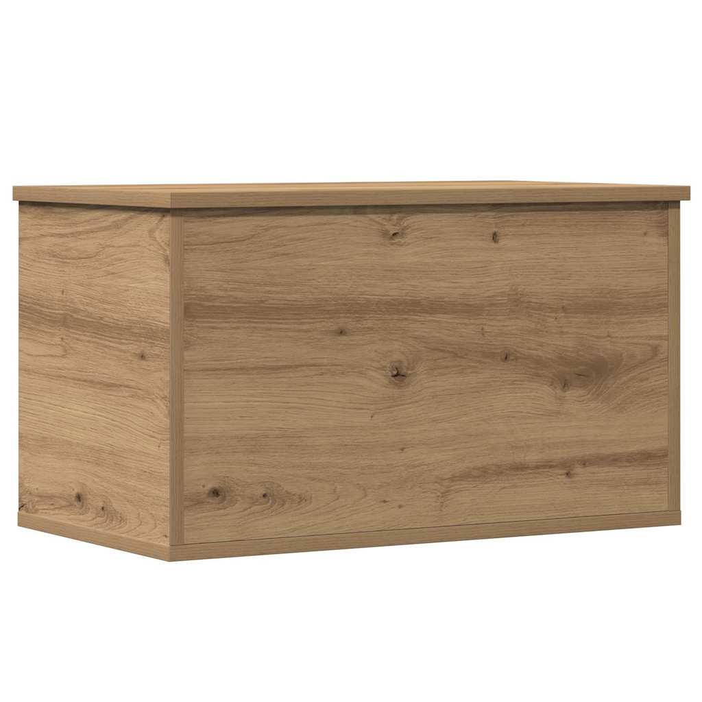 Opslagdoos artisanaal eikenkleurig 60 x 35 x 35 cm Bewerkt hout
