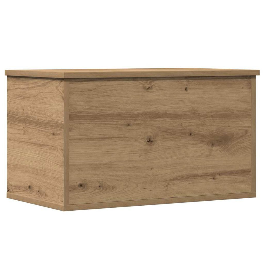 Opslagdoos artisanaal eikenkleurig 60 x 35 x 35 cm Bewerkt hout