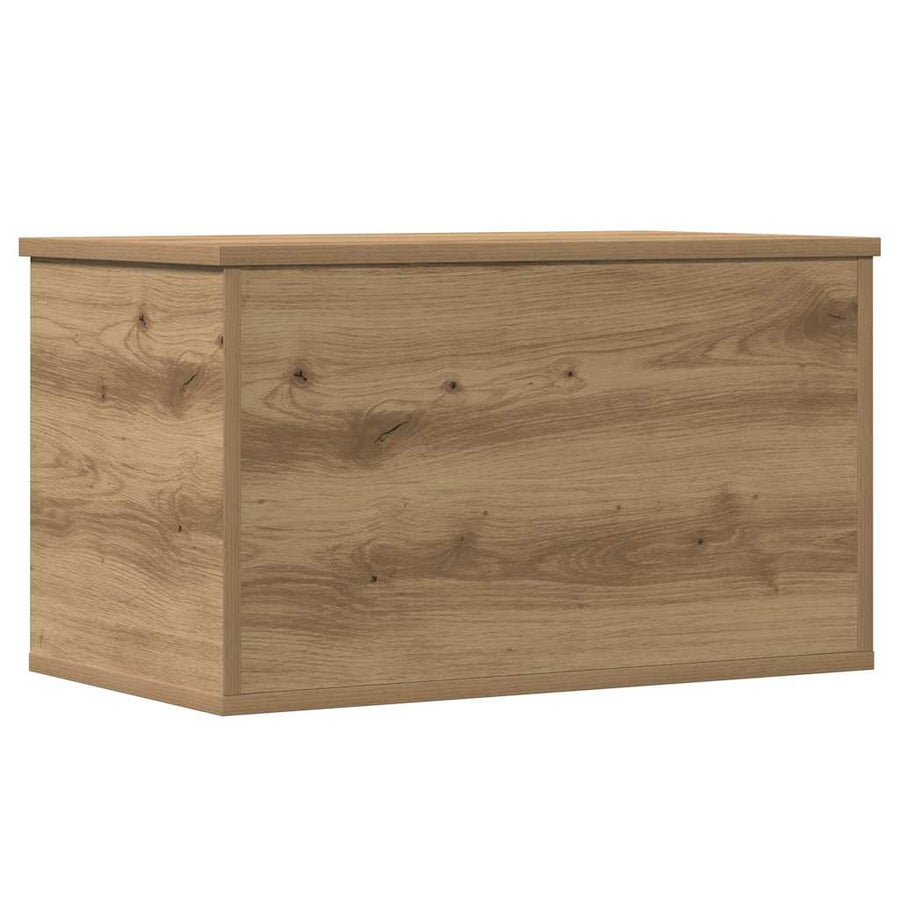 Opslagdoos artisanaal eikenkleurig 60 x 35 x 35 cm Bewerkt hout