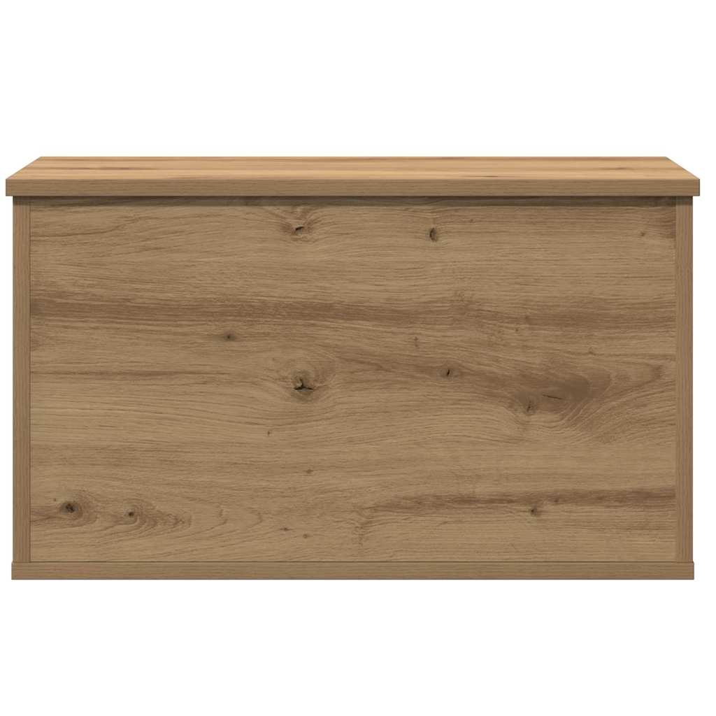 Opslagdoos artisanaal eikenkleurig 60 x 35 x 35 cm Bewerkt hout