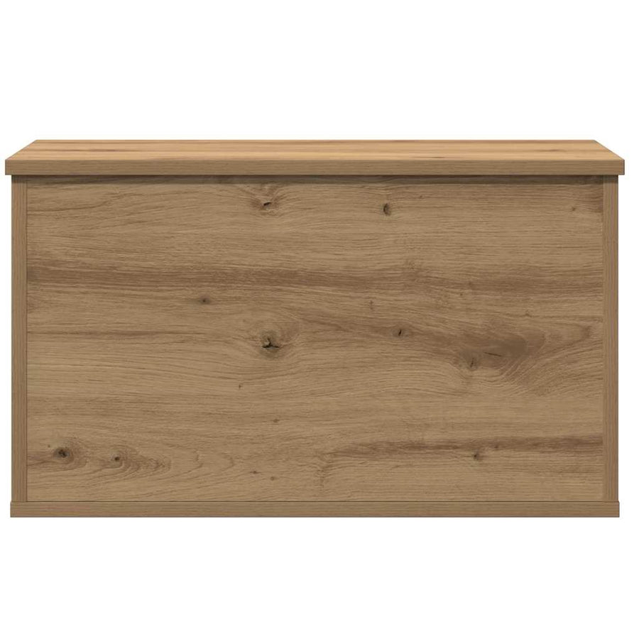 Opslagdoos artisanaal eikenkleurig 60 x 35 x 35 cm Bewerkt hout