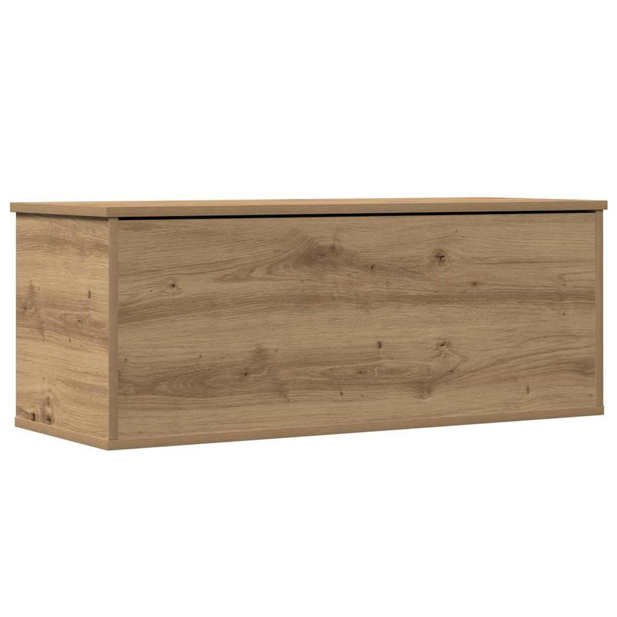 Opslagdoos artisanaal eikenkleurig 90 x 35 x 35 cm Bewerkt hout