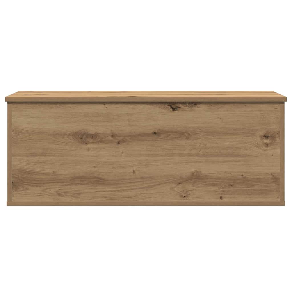Opslagdoos artisanaal eikenkleurig 90 x 35 x 35 cm Bewerkt hout