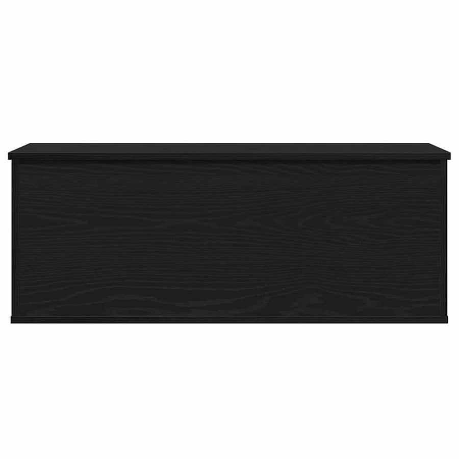 Opslagdoos met opslag Zwart eiken 90 x 35 x 35 cm Bewerkt hout