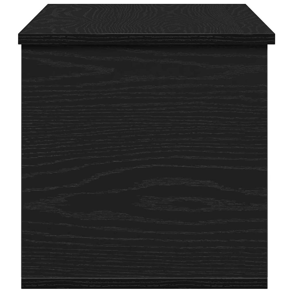 Opslagdoos met opslag Zwart eiken 90 x 35 x 35 cm Bewerkt hout