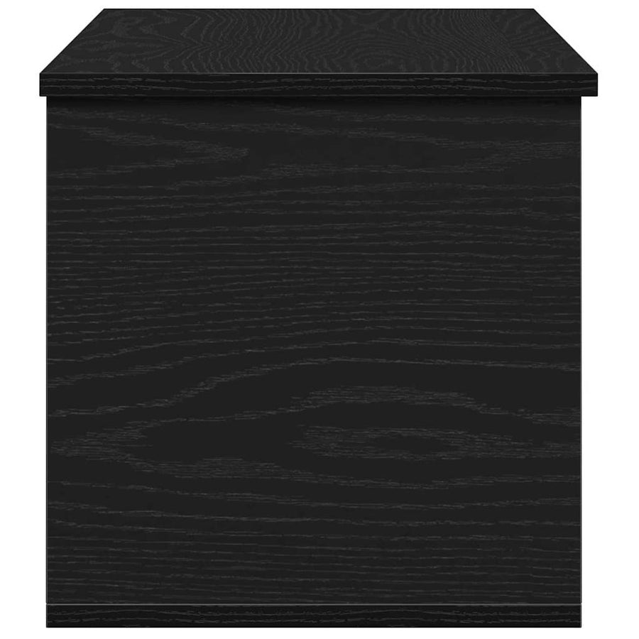 Opslagdoos met opslag Zwart eiken 90 x 35 x 35 cm Bewerkt hout