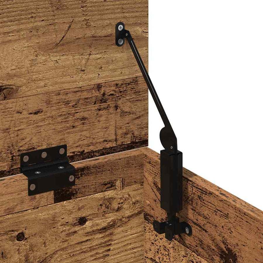 Opslagdoos met opslag Oud hout 102 x 35 x 35 cm Bewerkt hout