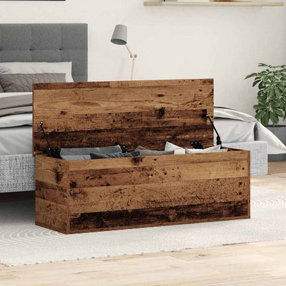 Opslagdoos met opslag Oud hout 102 x 35 x 35 cm Bewerkt hout