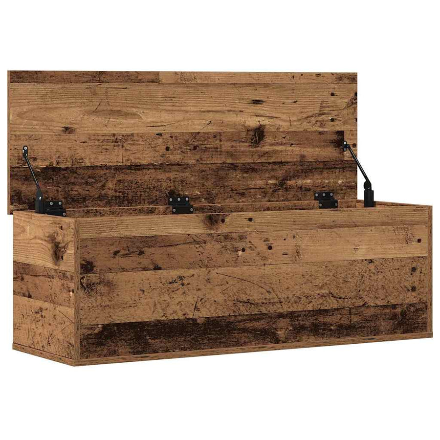 Opslagdoos met opslag Oud hout 102 x 35 x 35 cm Bewerkt hout