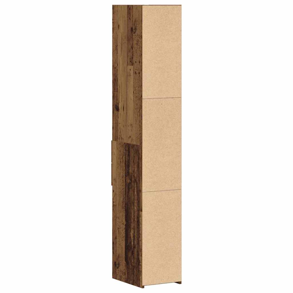 Boekenkast met lade Oudhout 30 x 42.4 x 185.2 cm