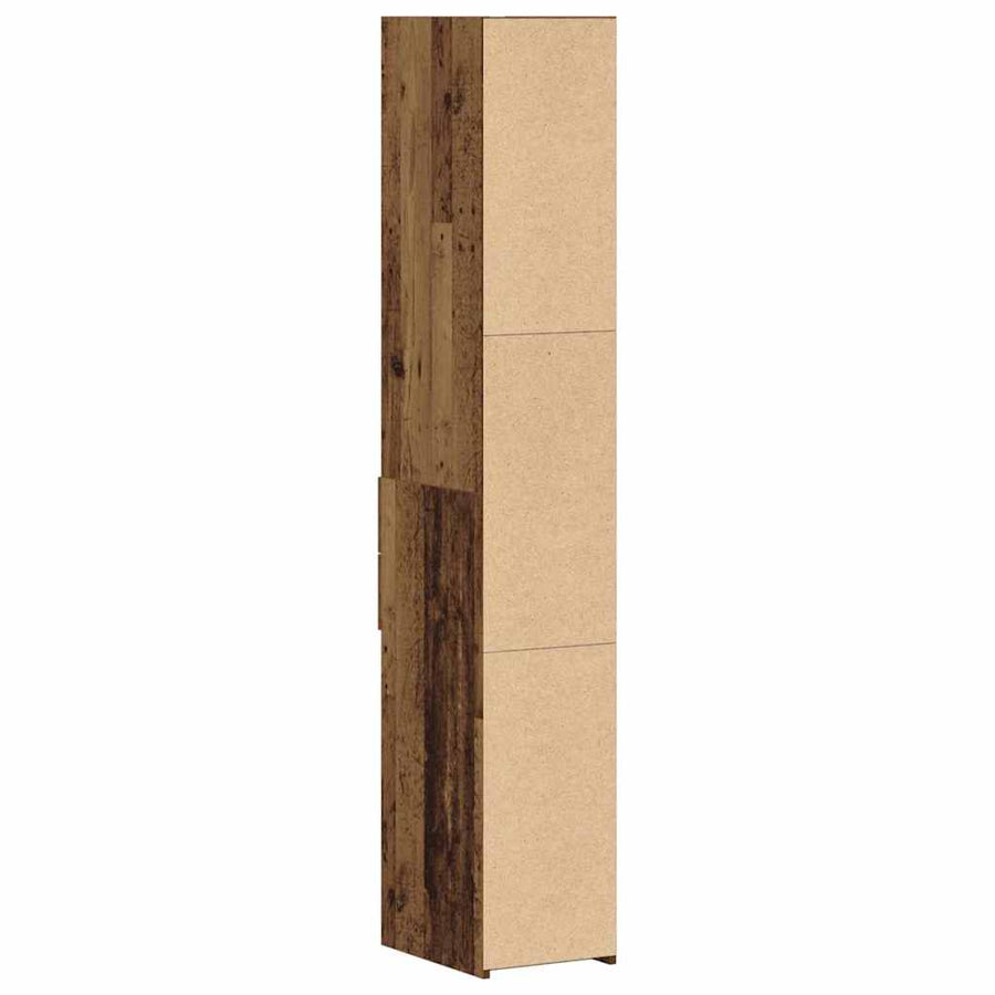 Boekenkast met lade Oudhout 30 x 42.4 x 185.2 cm