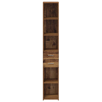Boekenkast met lade Oudhout 30 x 42.4 x 185.2 cm