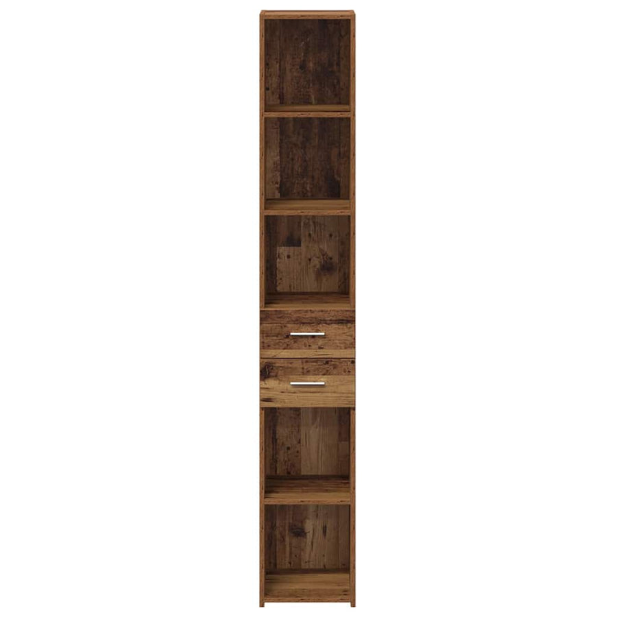 Boekenkast met lade Oudhout 30 x 42.4 x 185.2 cm