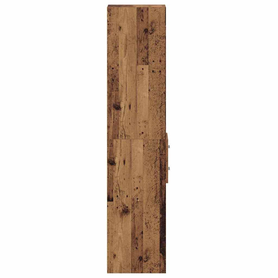 Boekenkast met lade Oudhout 30 x 42.4 x 185.2 cm