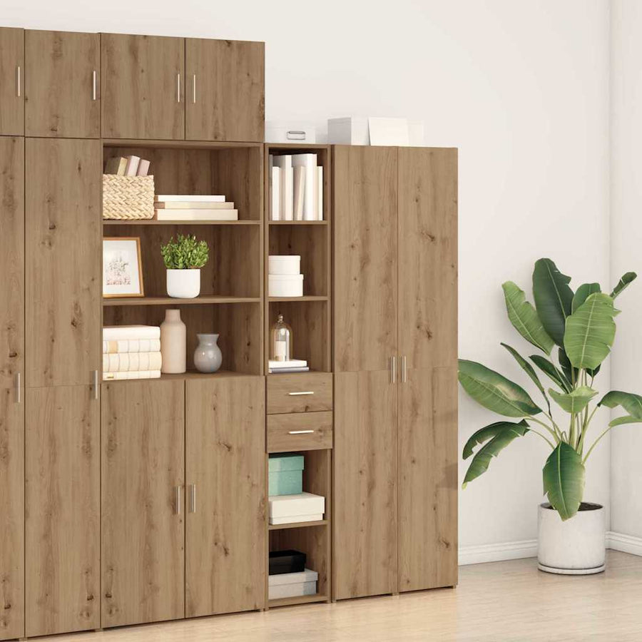 Boekenkast met lade Artisan Eiken 30 x 42.4 x 185.2 cm