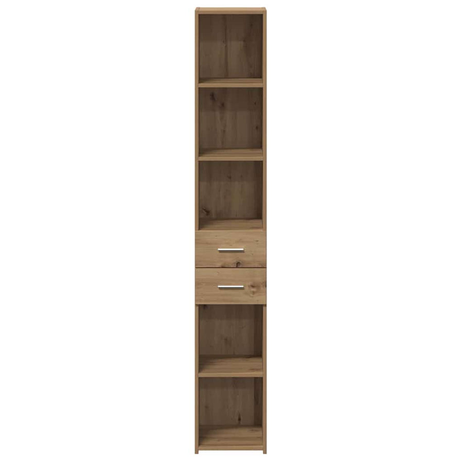 Boekenkast met lade Artisan Eiken 30 x 42.4 x 185.2 cm