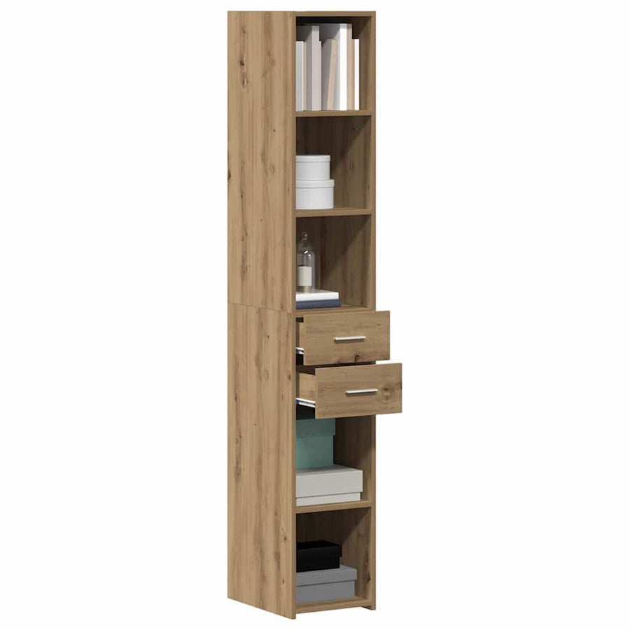 Boekenkast met lade Artisan Eiken 30 x 42.4 x 185.2 cm