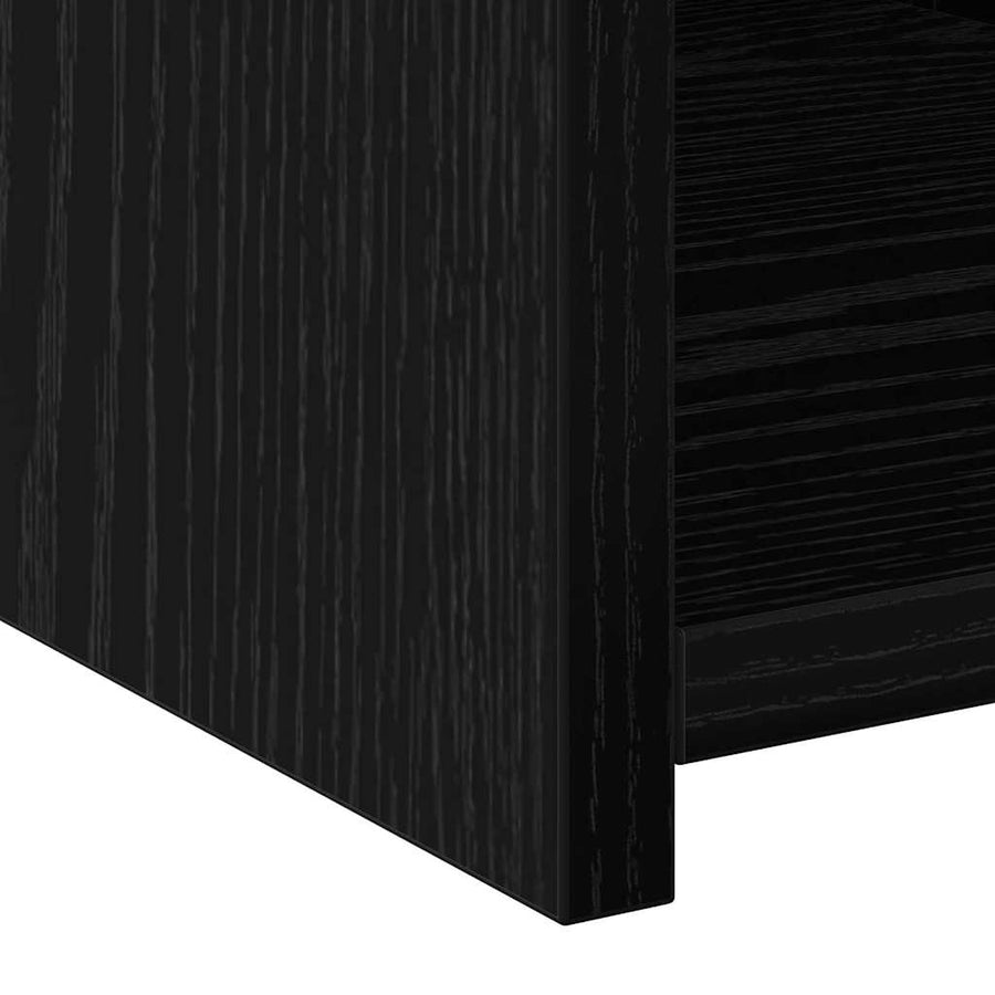 Boekenkast met lade Zwart Eiken 30 x 42.4 x 185.2 cm