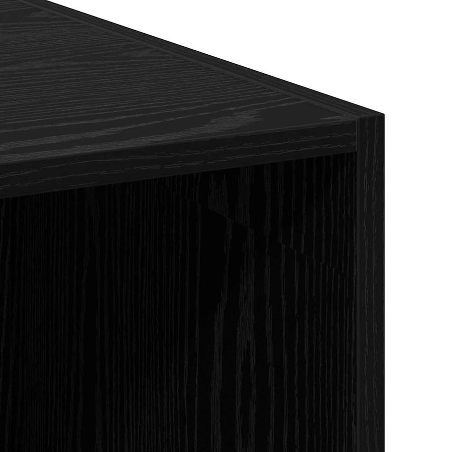 Boekenkast met lade Zwart Eiken 30 x 42.4 x 185.2 cm