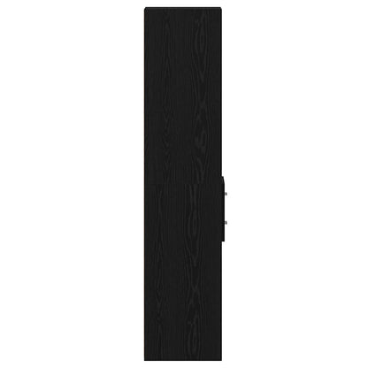 Boekenkast met lade Zwart Eiken 30 x 42.4 x 185.2 cm