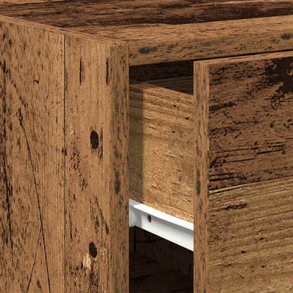 Dressoir met lade Oudhout 30 x 42,5 x 93 cm