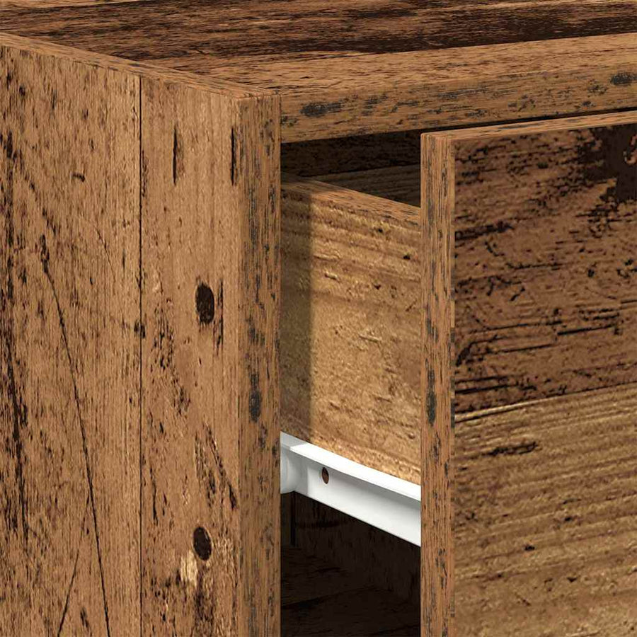 Dressoir met lade Oudhout 30 x 42,5 x 93 cm