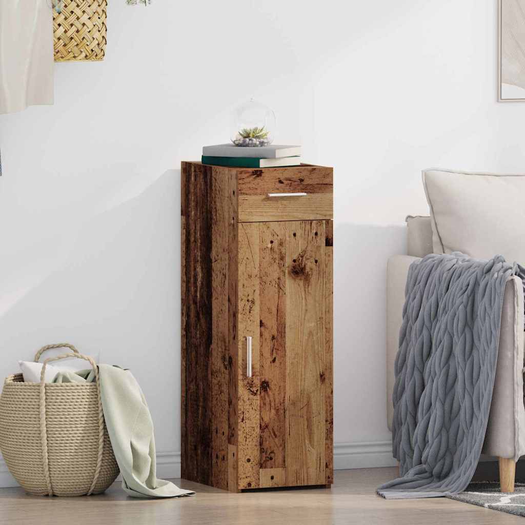 Dressoir met lade Oudhout 30 x 42,5 x 93 cm
