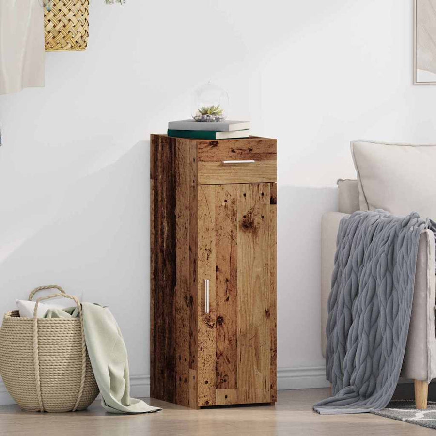 Dressoir met lade Oudhout 30 x 42,5 x 93 cm