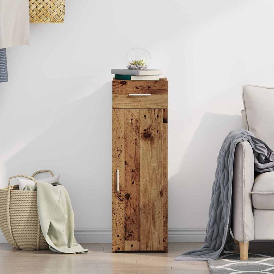 Dressoir met lade Oudhout 30 x 42,5 x 93 cm