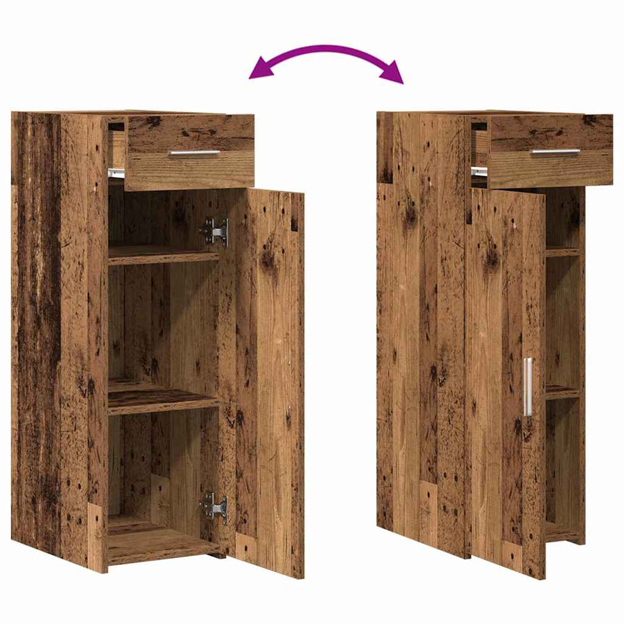 Dressoir met lade Oudhout 30 x 42,5 x 93 cm