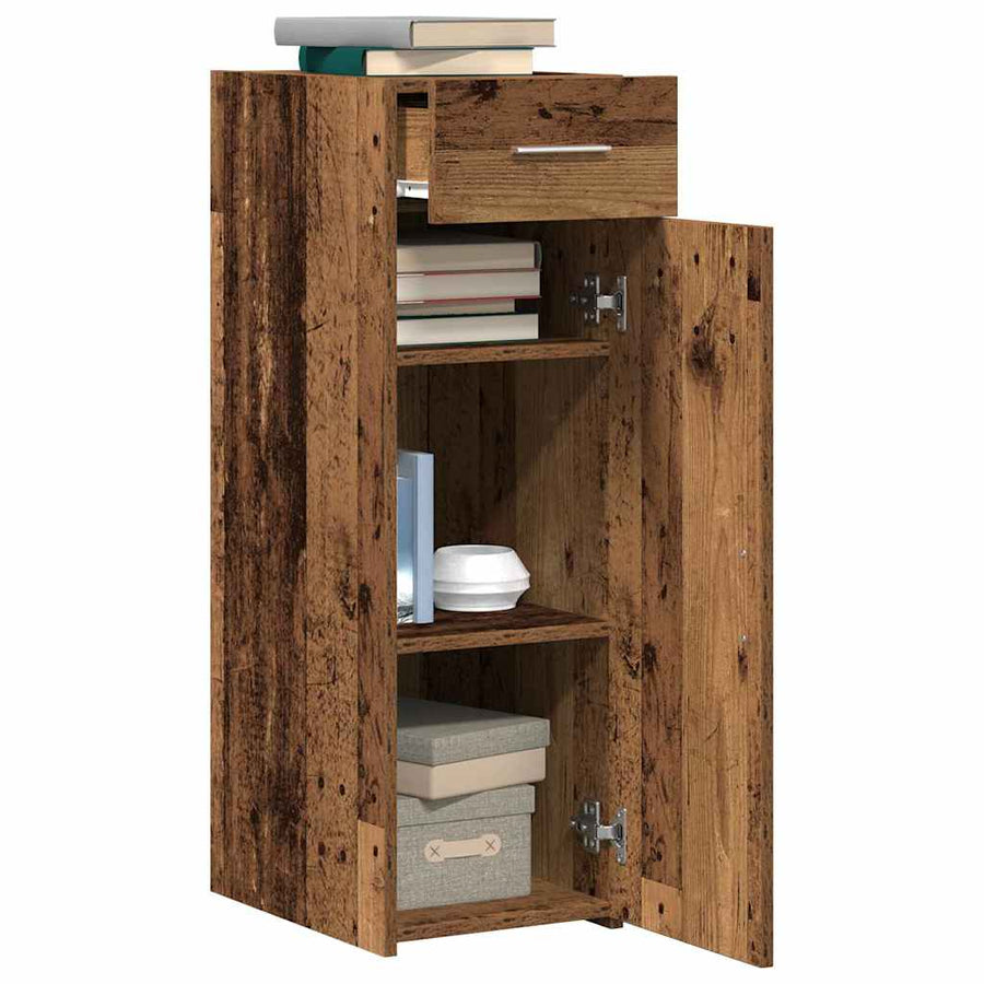 Dressoir met lade Oudhout 30 x 42,5 x 93 cm
